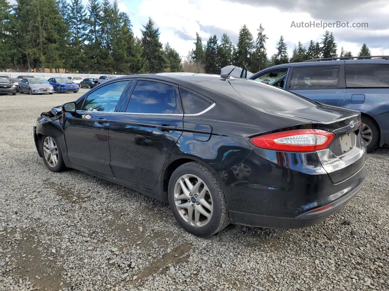 2016 Ford Fusion Se Black vin: 3FA6P0H70GR159561