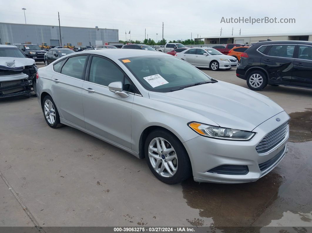 2016 Ford Fusion Se Silver vin: 3FA6P0H70GR210962