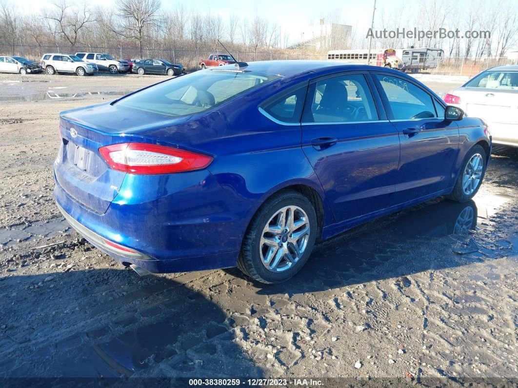 2016 Ford Fusion Se Blue vin: 3FA6P0H70GR234906