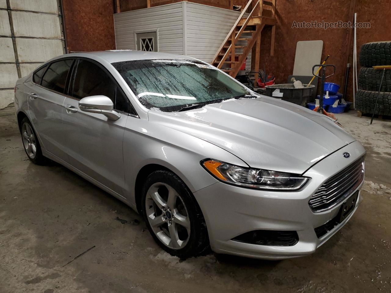 2016 Ford Fusion Se Silver vin: 3FA6P0H70GR277609