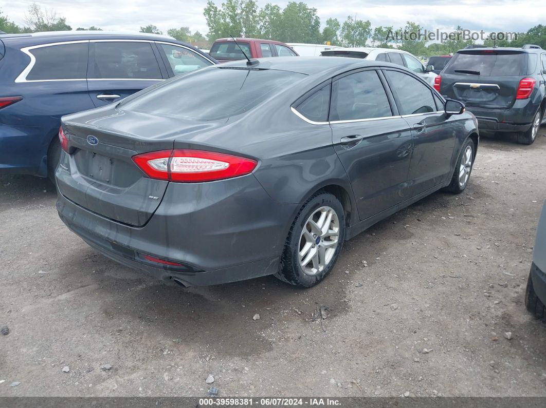 2016 Ford Fusion Se Gray vin: 3FA6P0H70GR288786