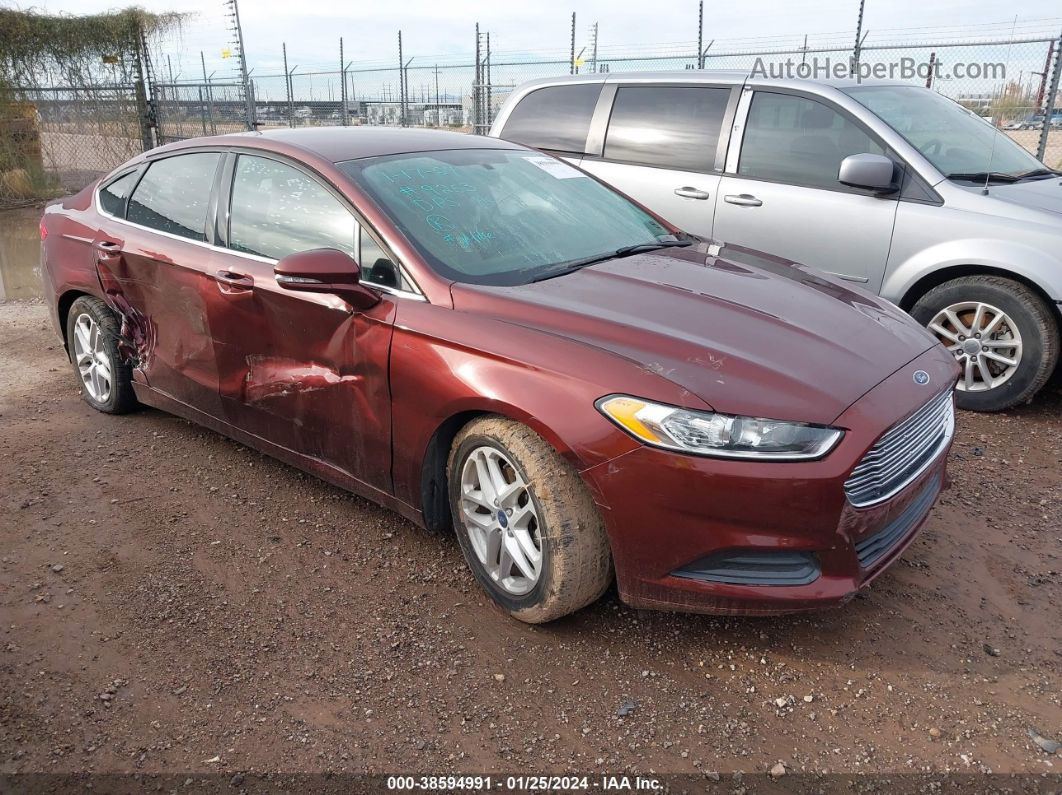 2016 Ford Fusion Se Красный vin: 3FA6P0H70GR305425