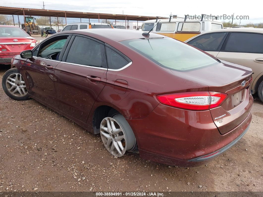 2016 Ford Fusion Se Красный vin: 3FA6P0H70GR305425