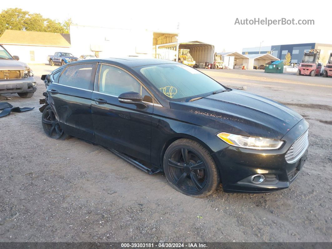 2016 Ford Fusion Se Black vin: 3FA6P0H70GR324721