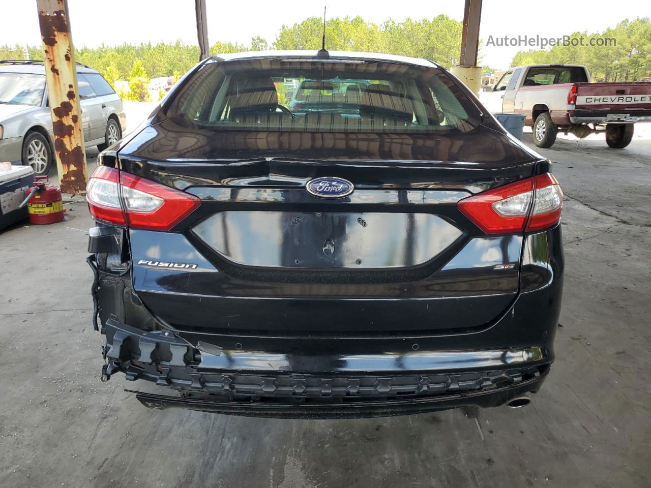 2016 Ford Fusion Se Black vin: 3FA6P0H70GR336903