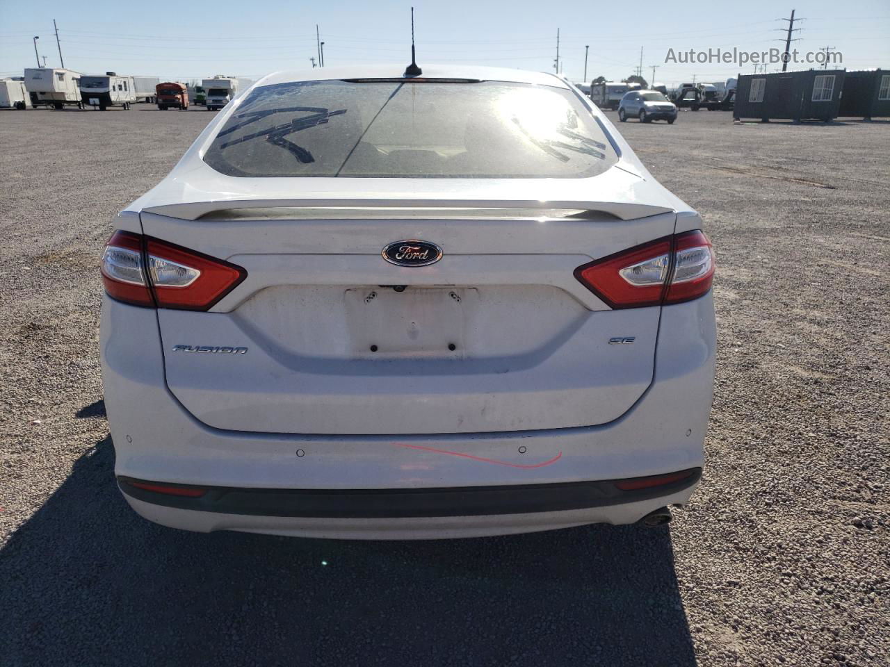 2016 Ford Fusion Se White vin: 3FA6P0H70GR354561