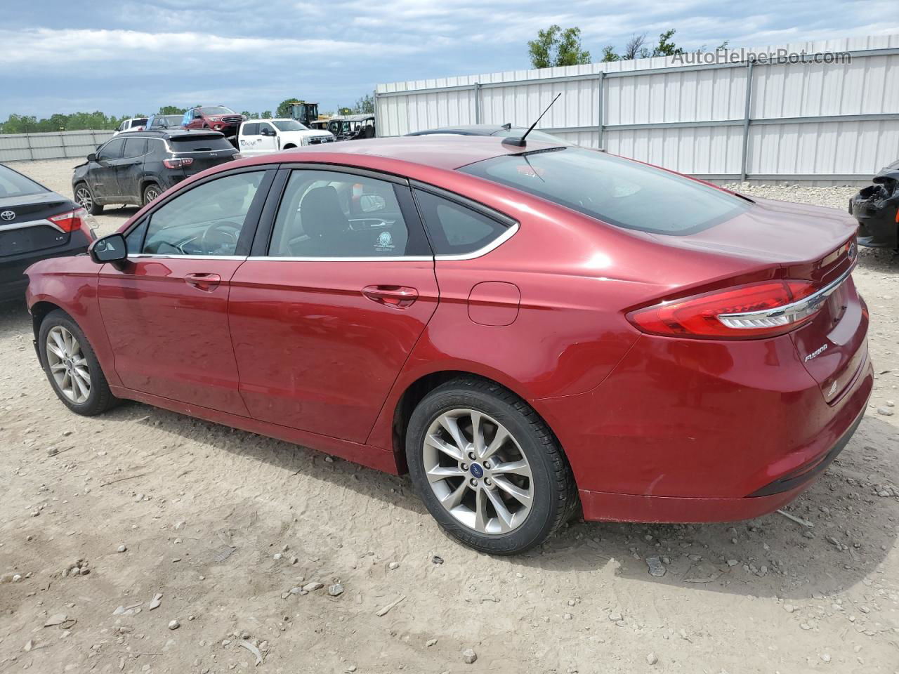 2017 Ford Fusion Se Red vin: 3FA6P0H70HR108580