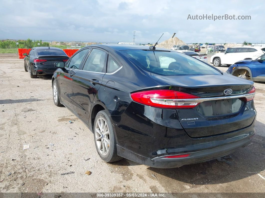 2017 Ford Fusion Se Черный vin: 3FA6P0H70HR142826