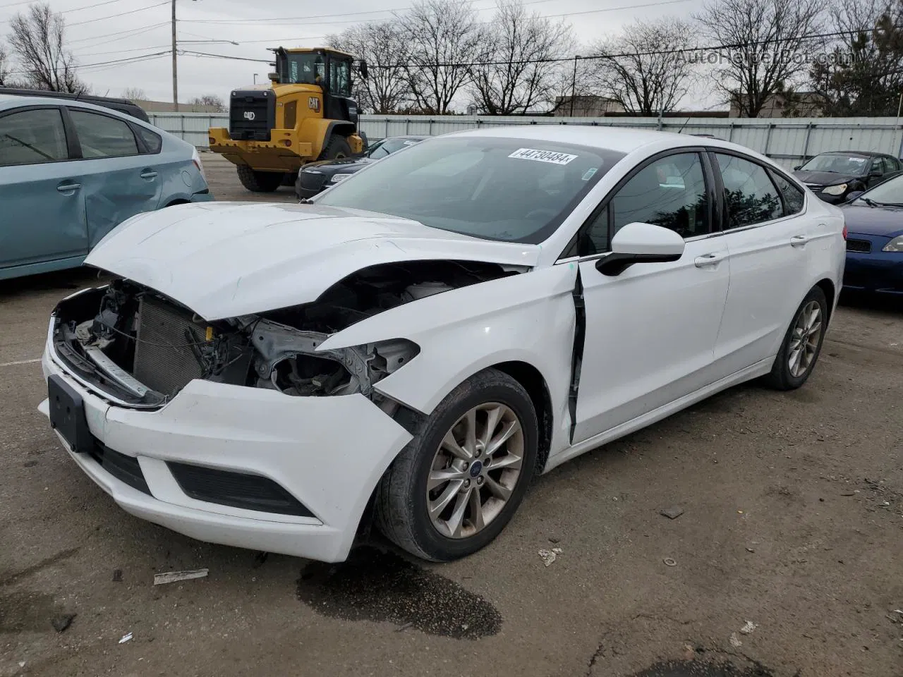 2017 Ford Fusion Se White vin: 3FA6P0H70HR171419