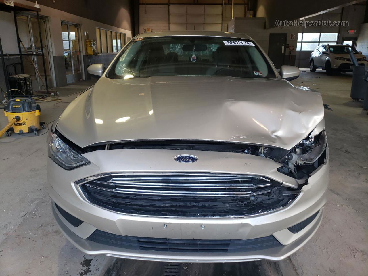 2017 Ford Fusion Se Beige vin: 3FA6P0H70HR249973