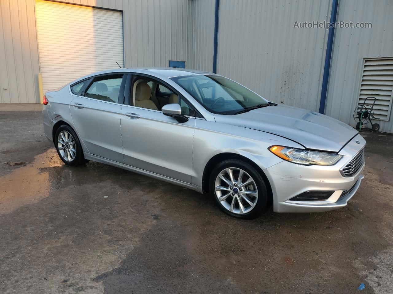 2017 Ford Fusion Se Silver vin: 3FA6P0H70HR254932