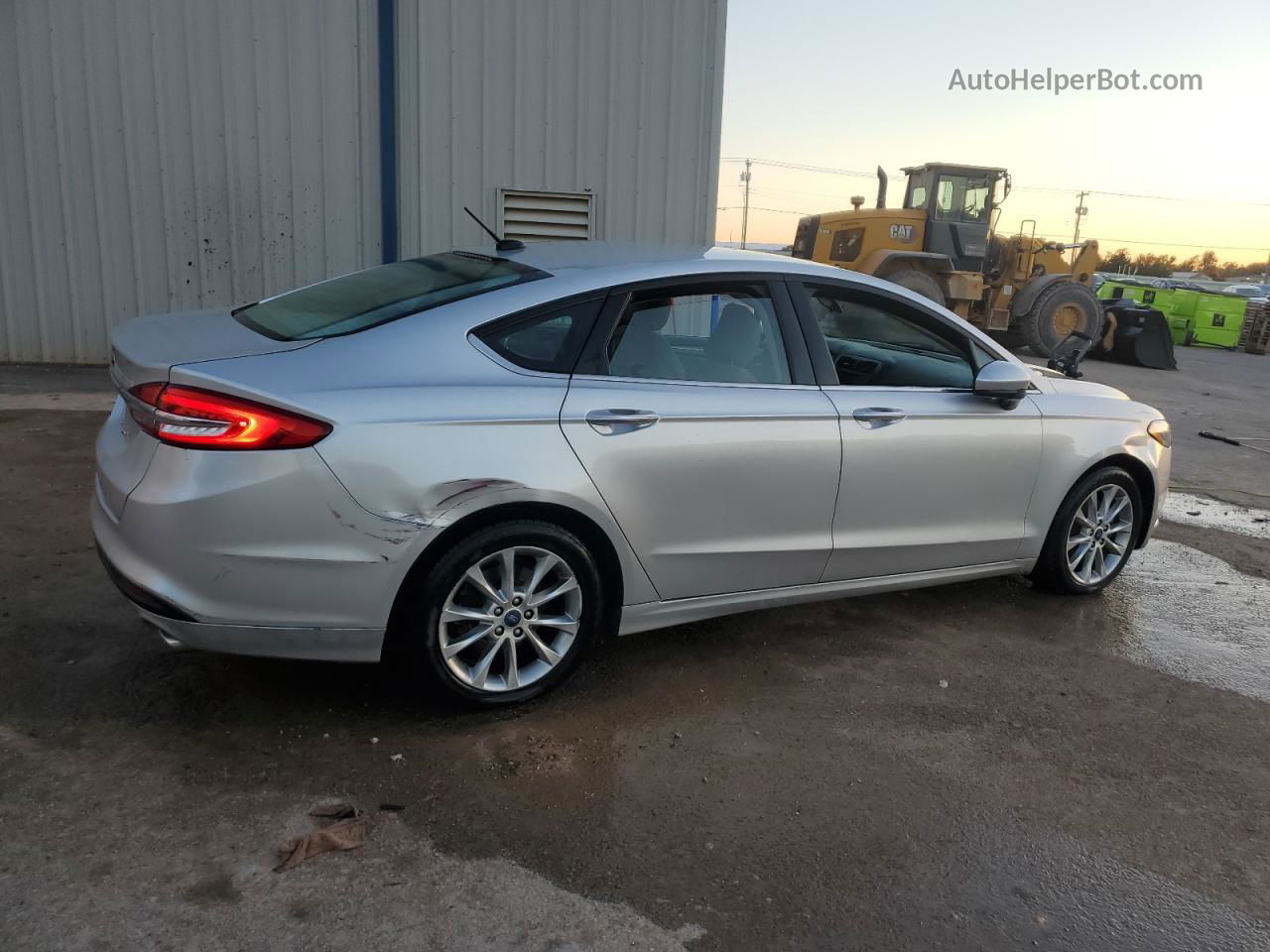 2017 Ford Fusion Se Silver vin: 3FA6P0H70HR254932