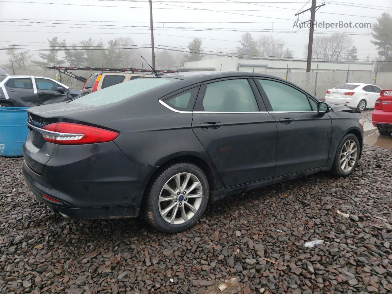 2017 Ford Fusion Se Black vin: 3FA6P0H70HR269091