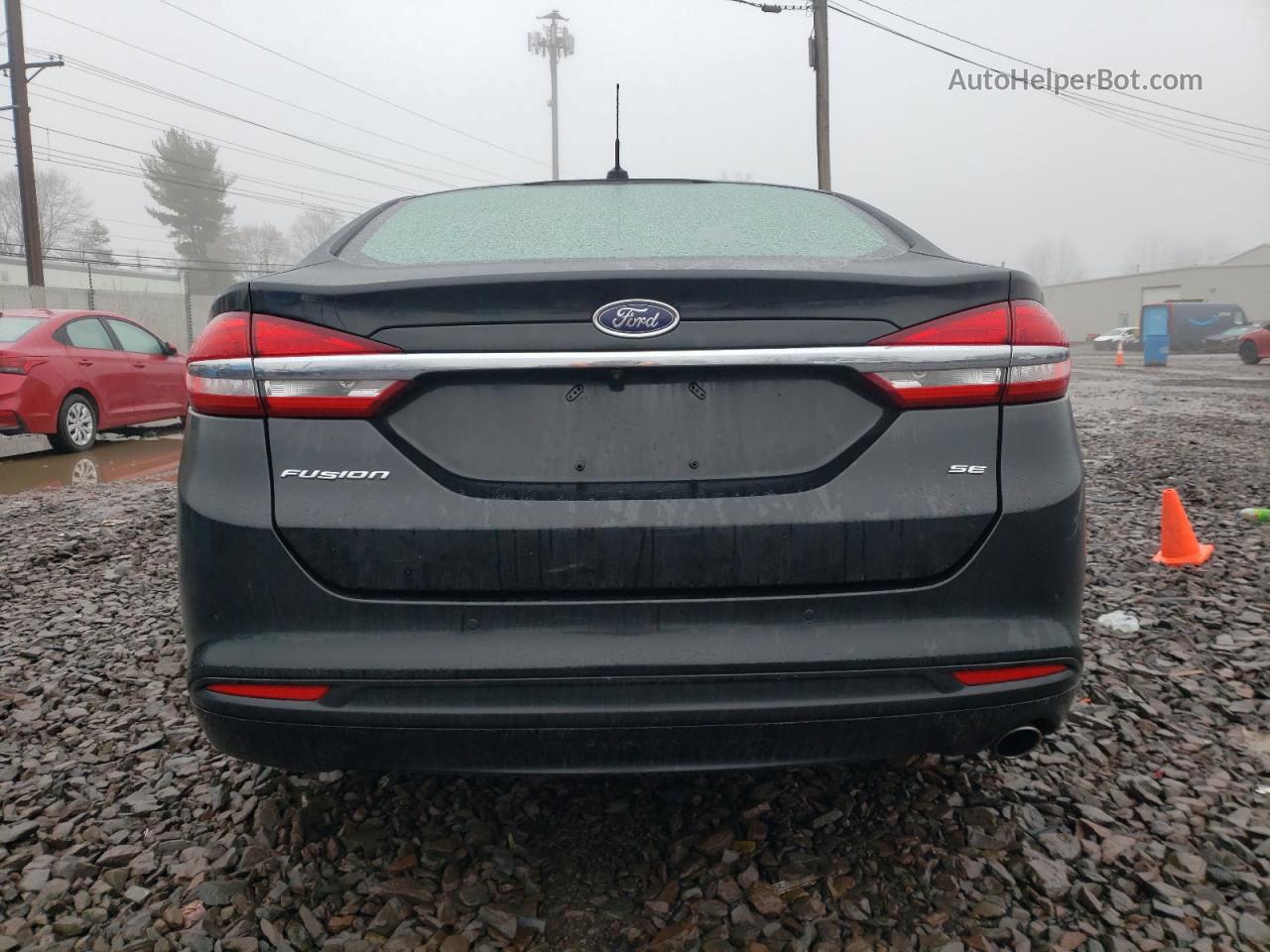 2017 Ford Fusion Se Black vin: 3FA6P0H70HR269091