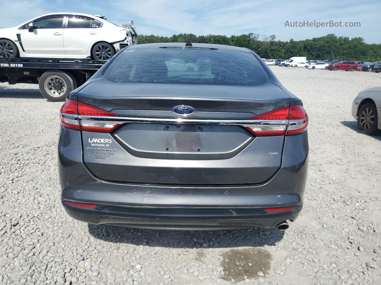 2017 Ford Fusion Se Charcoal vin: 3FA6P0H70HR339690