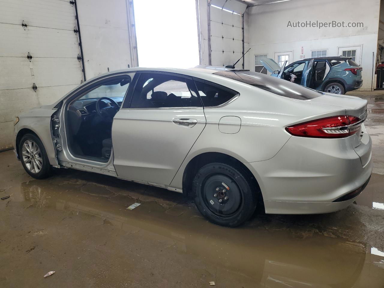 2017 Ford Fusion Se Silver vin: 3FA6P0H70HR394611