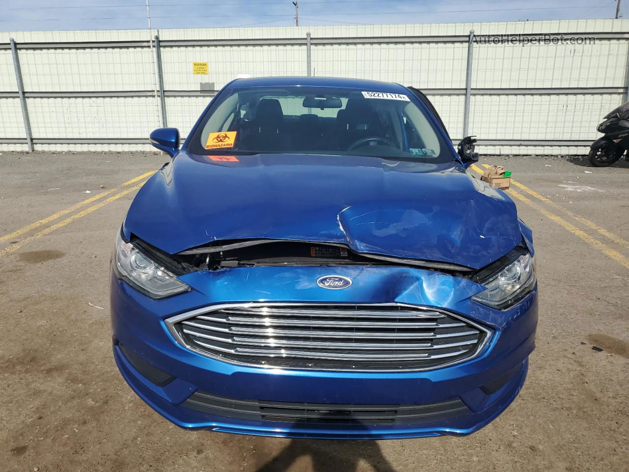 2017 Ford Fusion Se Blue vin: 3FA6P0H70HR401783