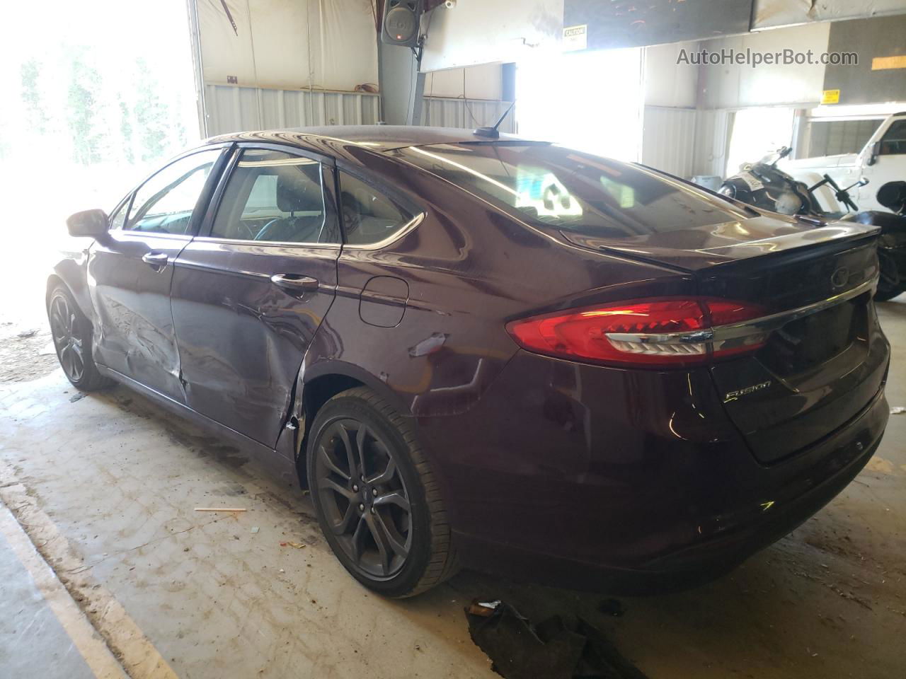 2018 Ford Fusion Se Purple vin: 3FA6P0H70JR127765