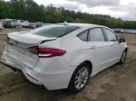 2019 Ford Fusion Se White vin: 3FA6P0H70KR122387