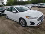 2019 Ford Fusion Se White vin: 3FA6P0H70KR122387