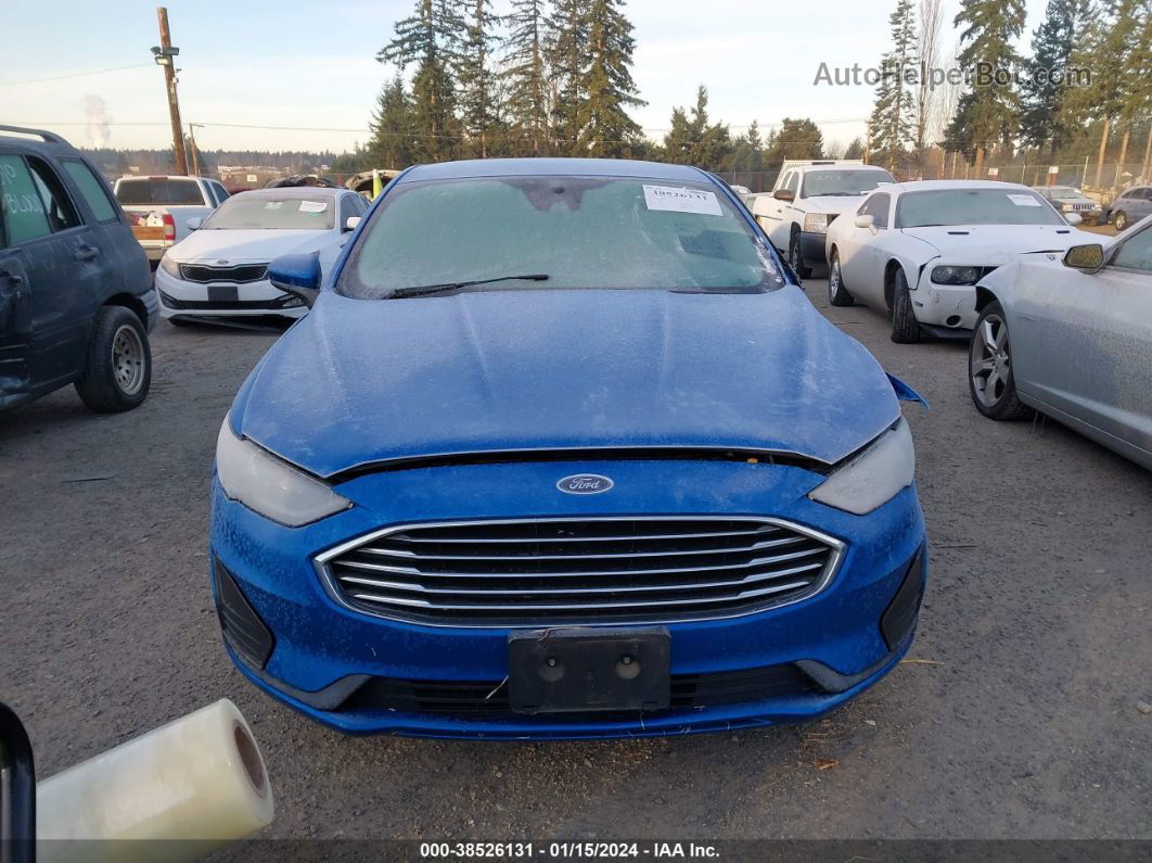 2020 Ford Fusion Se Blue vin: 3FA6P0H70LR217601