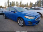 2020 Ford Fusion Se Синий vin: 3FA6P0H70LR217601