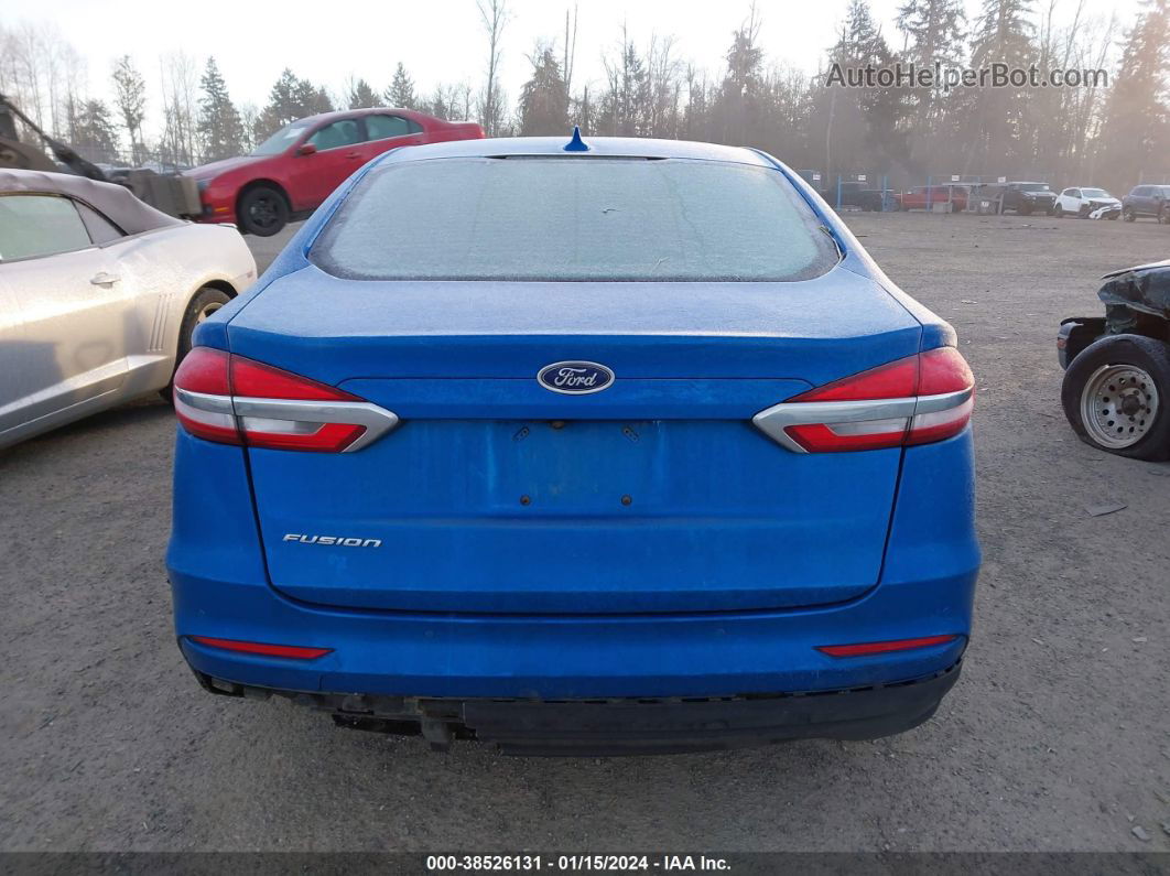 2020 Ford Fusion Se Blue vin: 3FA6P0H70LR217601