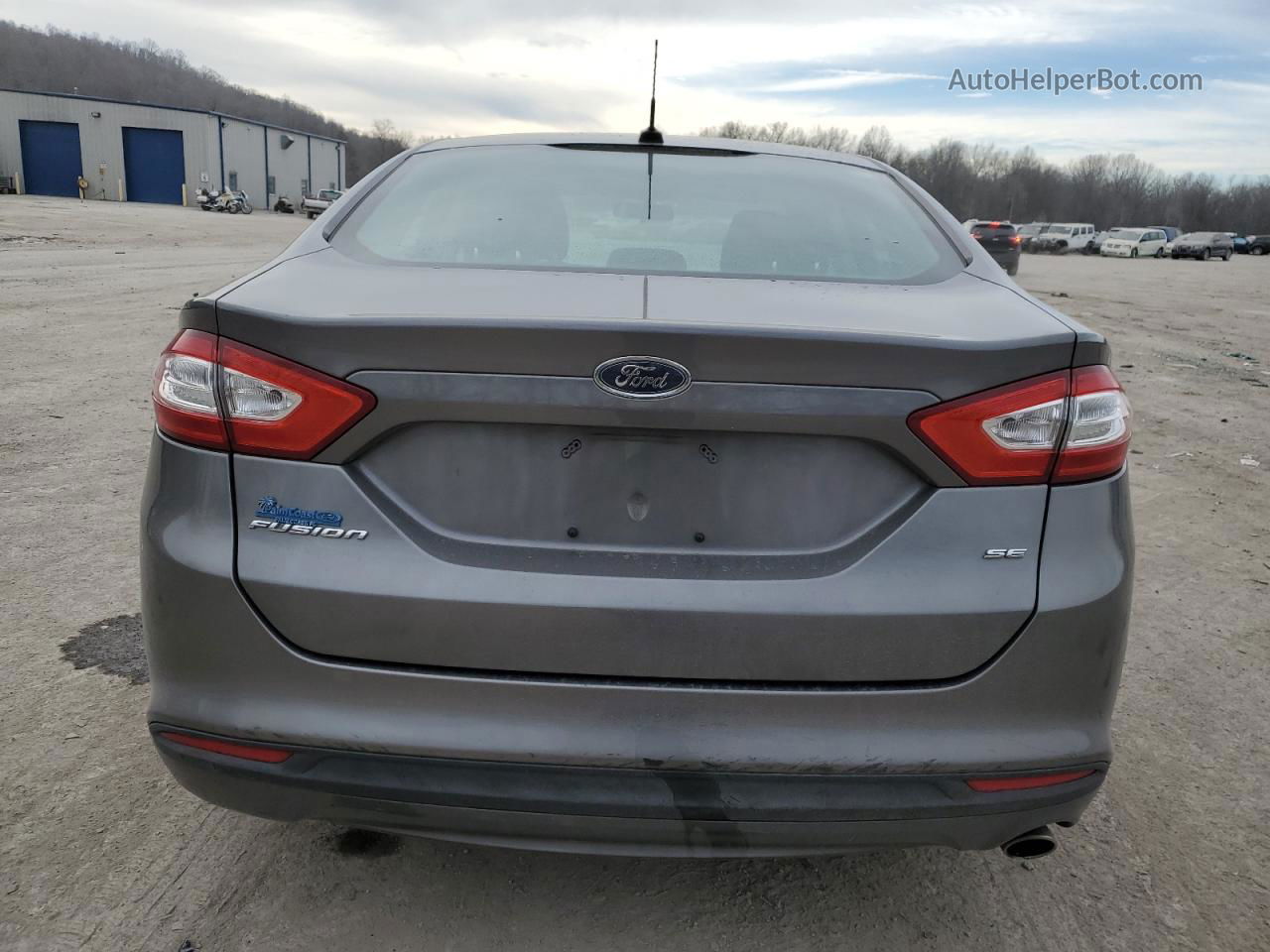 2013 Ford Fusion Se Gray vin: 3FA6P0H71DR101535