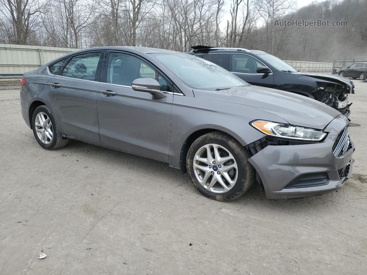 2013 Ford Fusion Se Gray vin: 3FA6P0H71DR101535