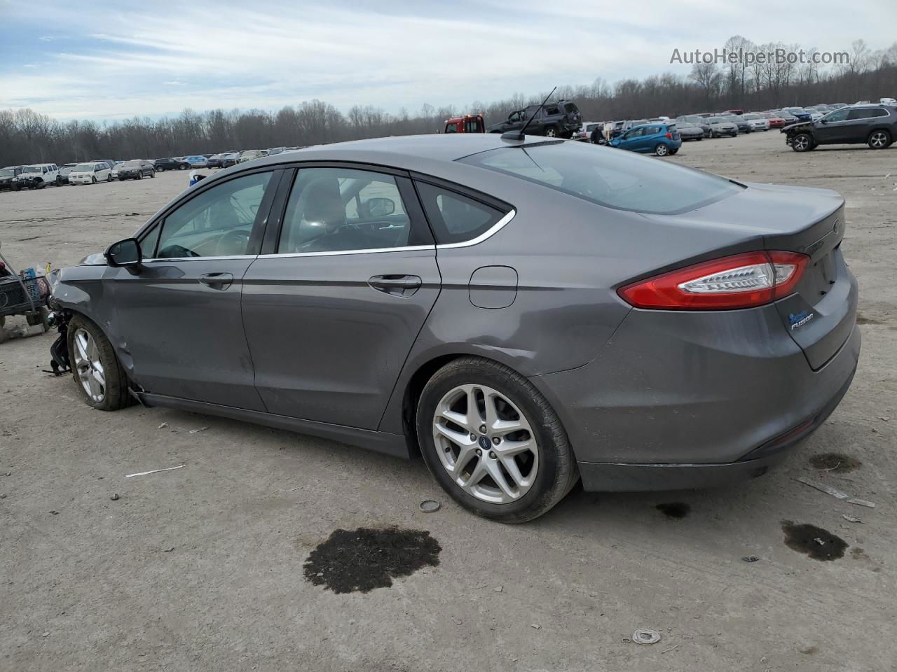 2013 Ford Fusion Se Gray vin: 3FA6P0H71DR101535