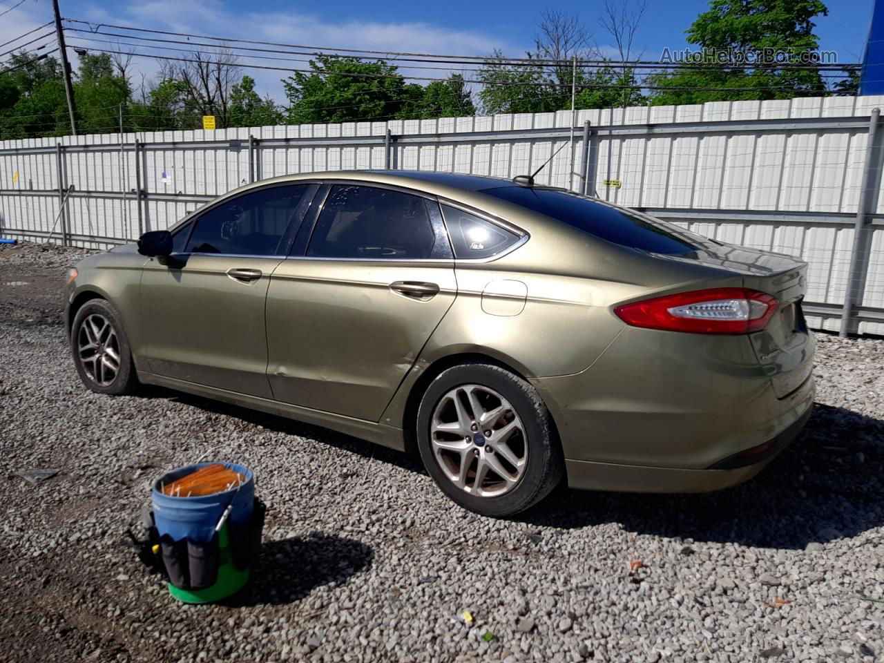 2013 Ford Fusion Se Green vin: 3FA6P0H71DR104127