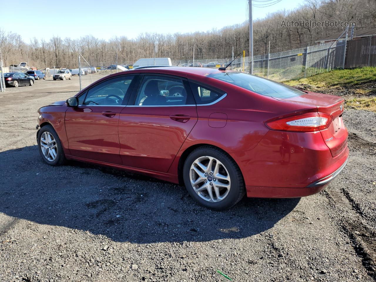 2013 Ford Fusion Se Red vin: 3FA6P0H71DR115872