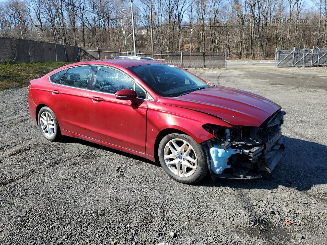 2013 Ford Fusion Se Red vin: 3FA6P0H71DR115872