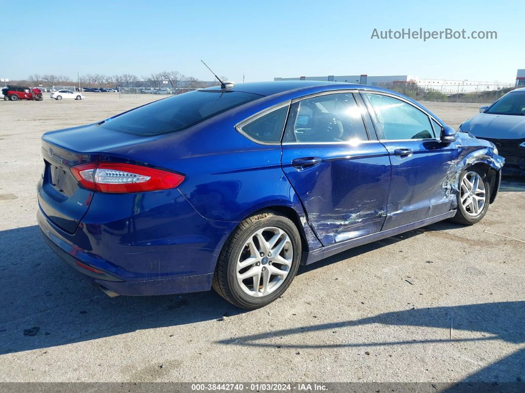 2013 Ford Fusion Se Blue vin: 3FA6P0H71DR119162