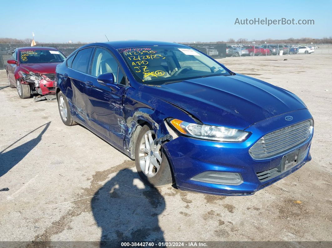 2013 Ford Fusion Se Blue vin: 3FA6P0H71DR119162