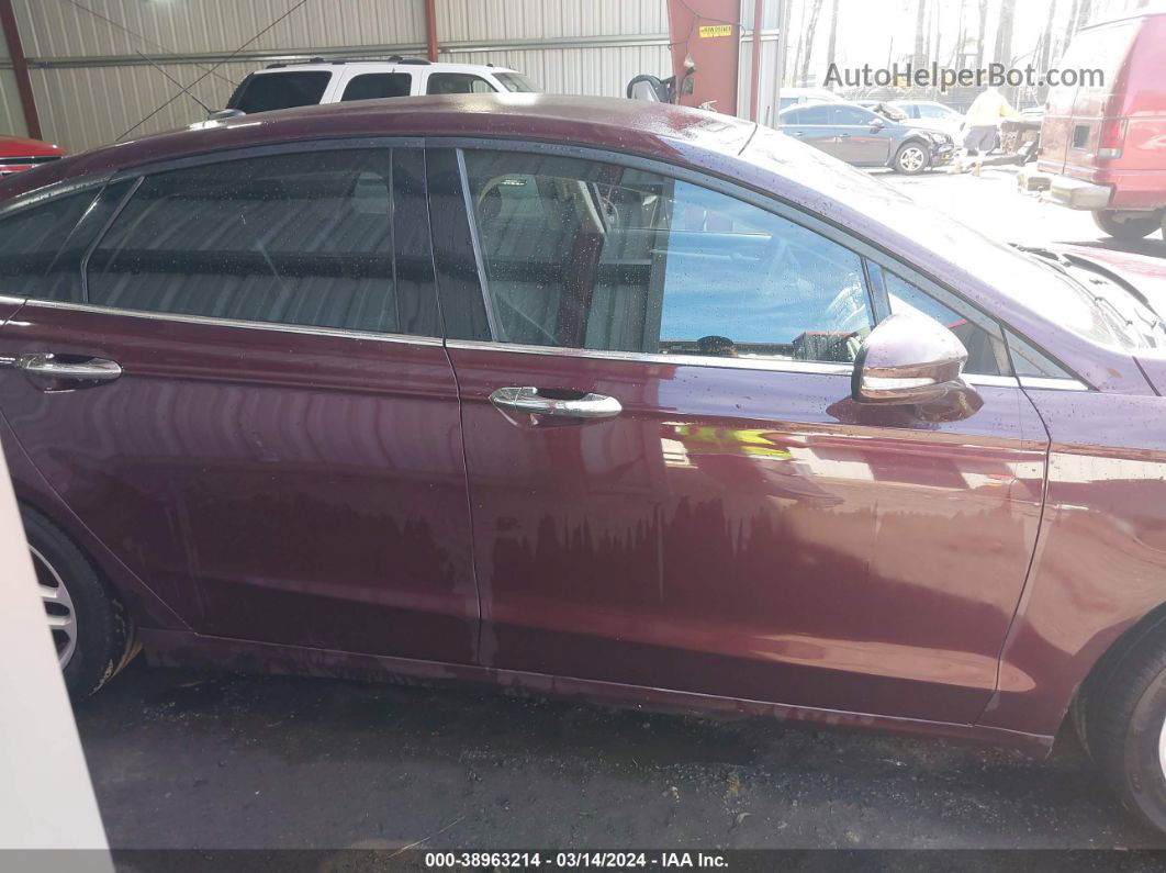 2013 Ford Fusion Se Burgundy vin: 3FA6P0H71DR127908