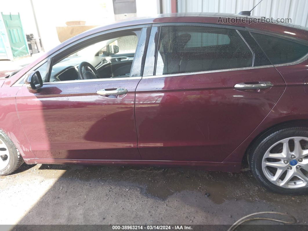 2013 Ford Fusion Se Burgundy vin: 3FA6P0H71DR127908