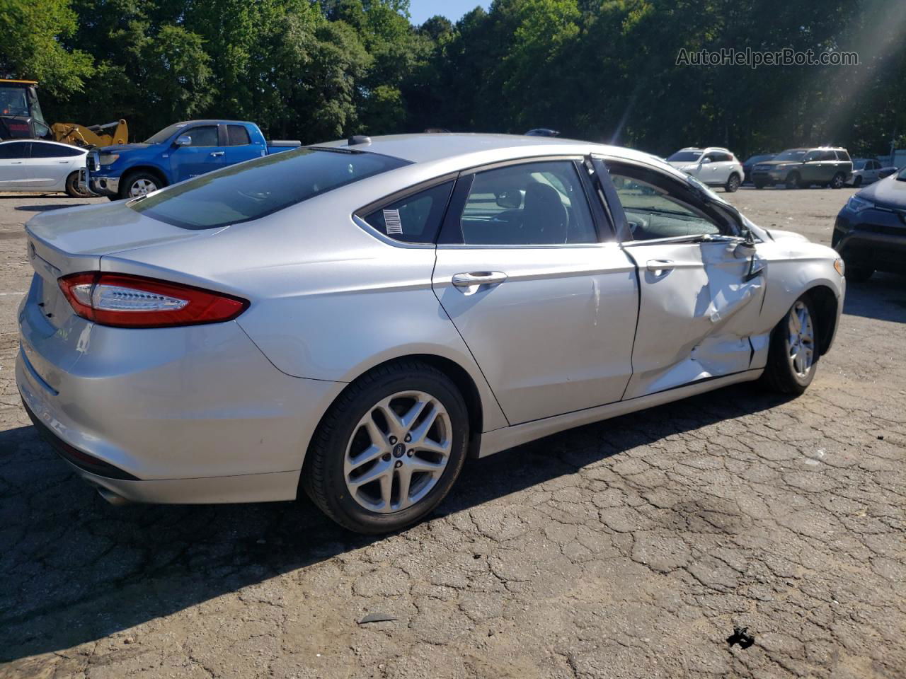 2013 Ford Fusion Se Silver vin: 3FA6P0H71DR318566