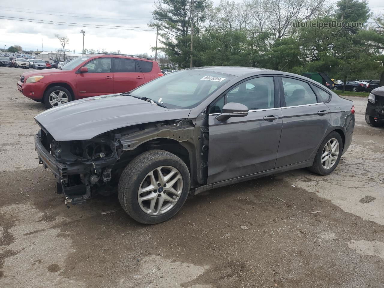 2013 Ford Fusion Se Gray vin: 3FA6P0H71DR349378