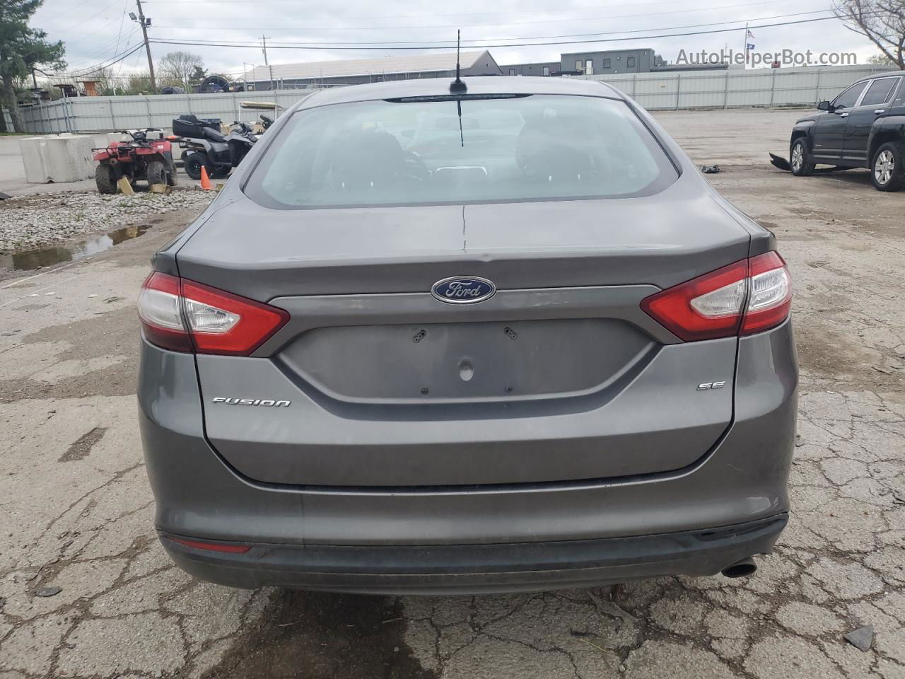 2013 Ford Fusion Se Gray vin: 3FA6P0H71DR349378