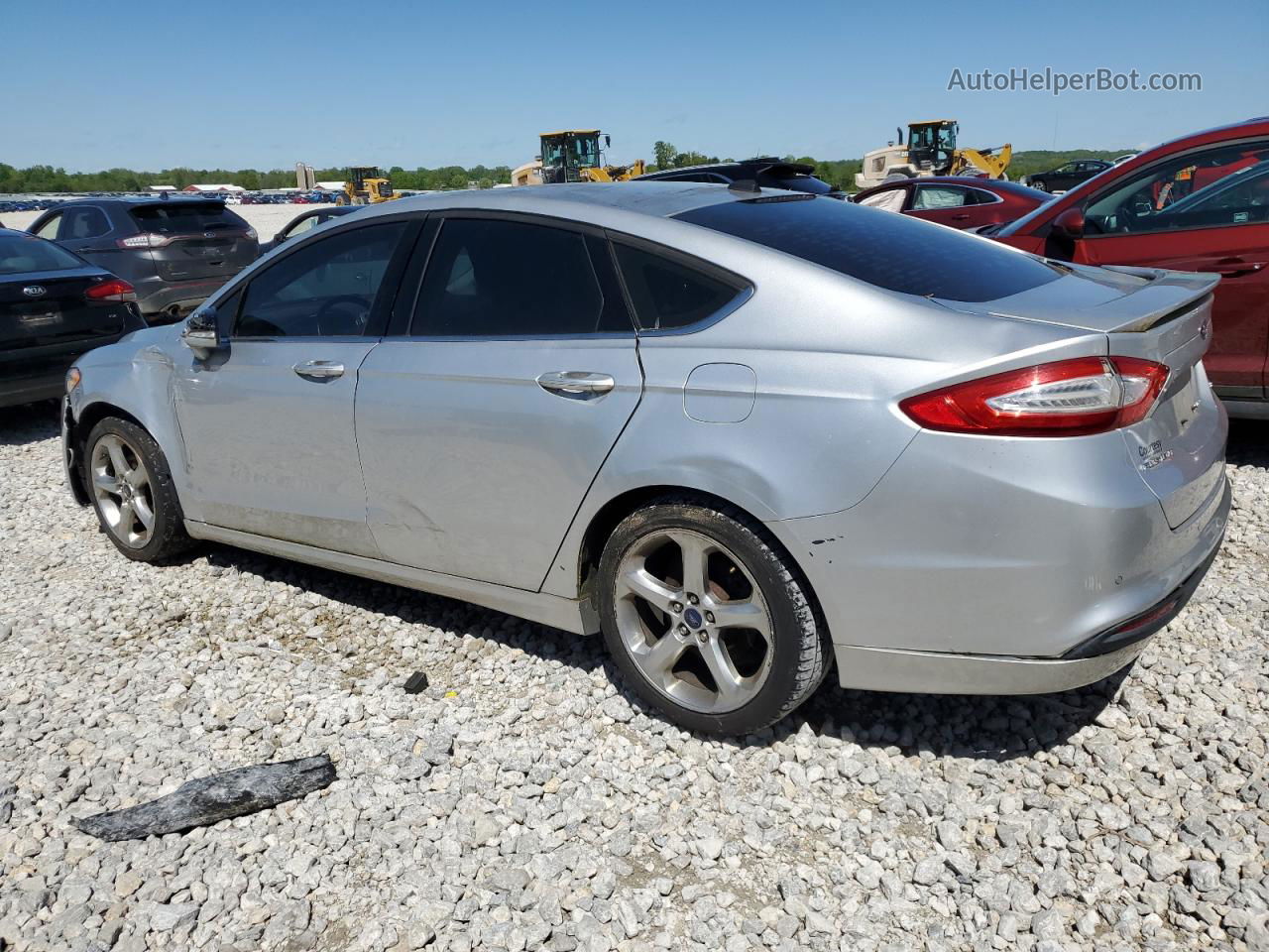 2013 Ford Fusion Se Silver vin: 3FA6P0H71DR359182