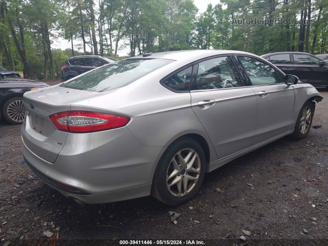 2013 Ford Fusion Se Silver vin: 3FA6P0H71DR364012