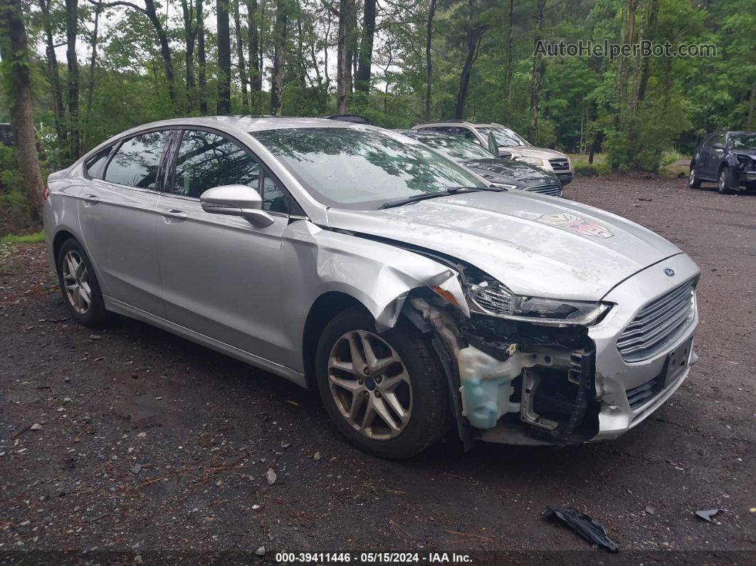 2013 Ford Fusion Se Silver vin: 3FA6P0H71DR364012