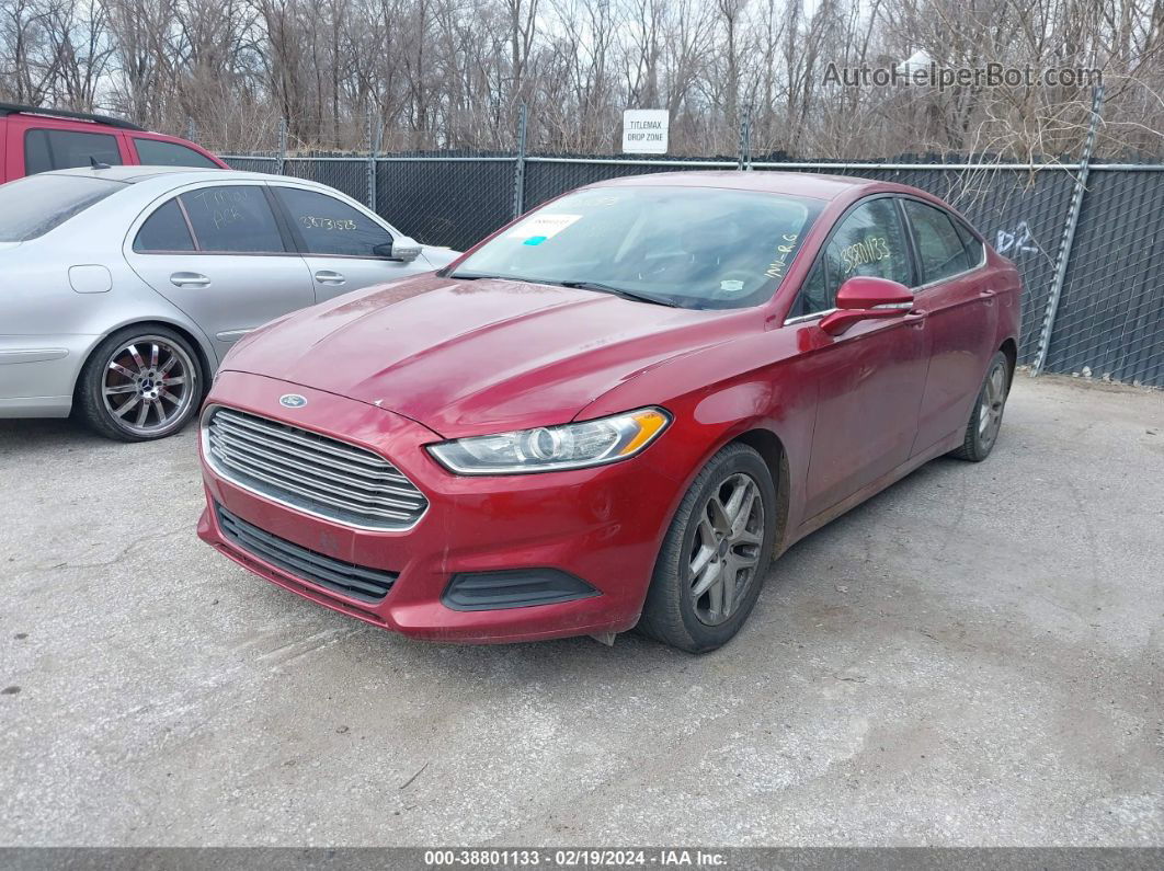 2014 Ford Fusion Se Red vin: 3FA6P0H71ER138389