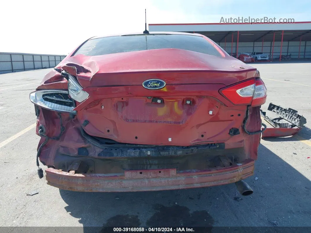 2014 Ford Fusion Se Red vin: 3FA6P0H71ER163079