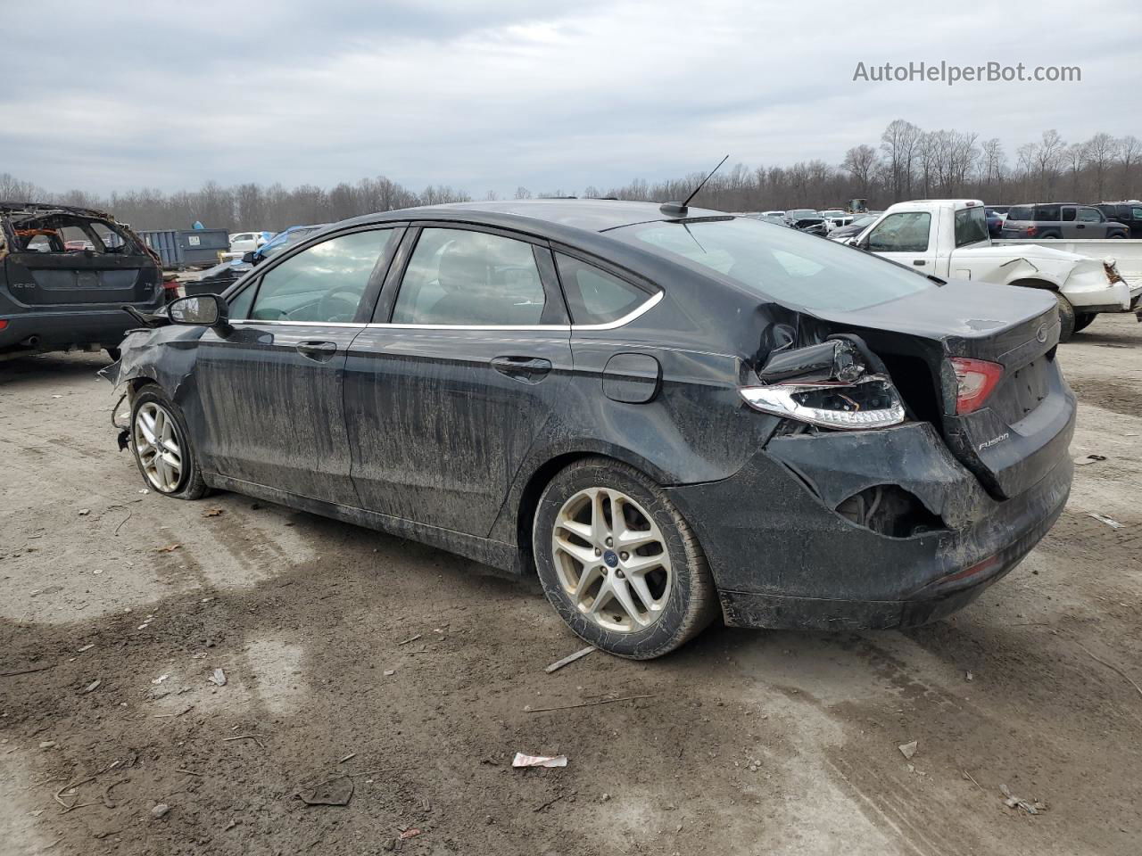 2014 Ford Fusion Se Black vin: 3FA6P0H71ER213897