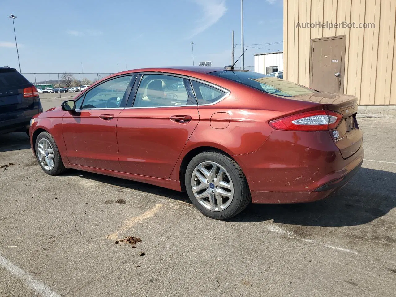 2014 Ford Fusion Se Red vin: 3FA6P0H71ER389820