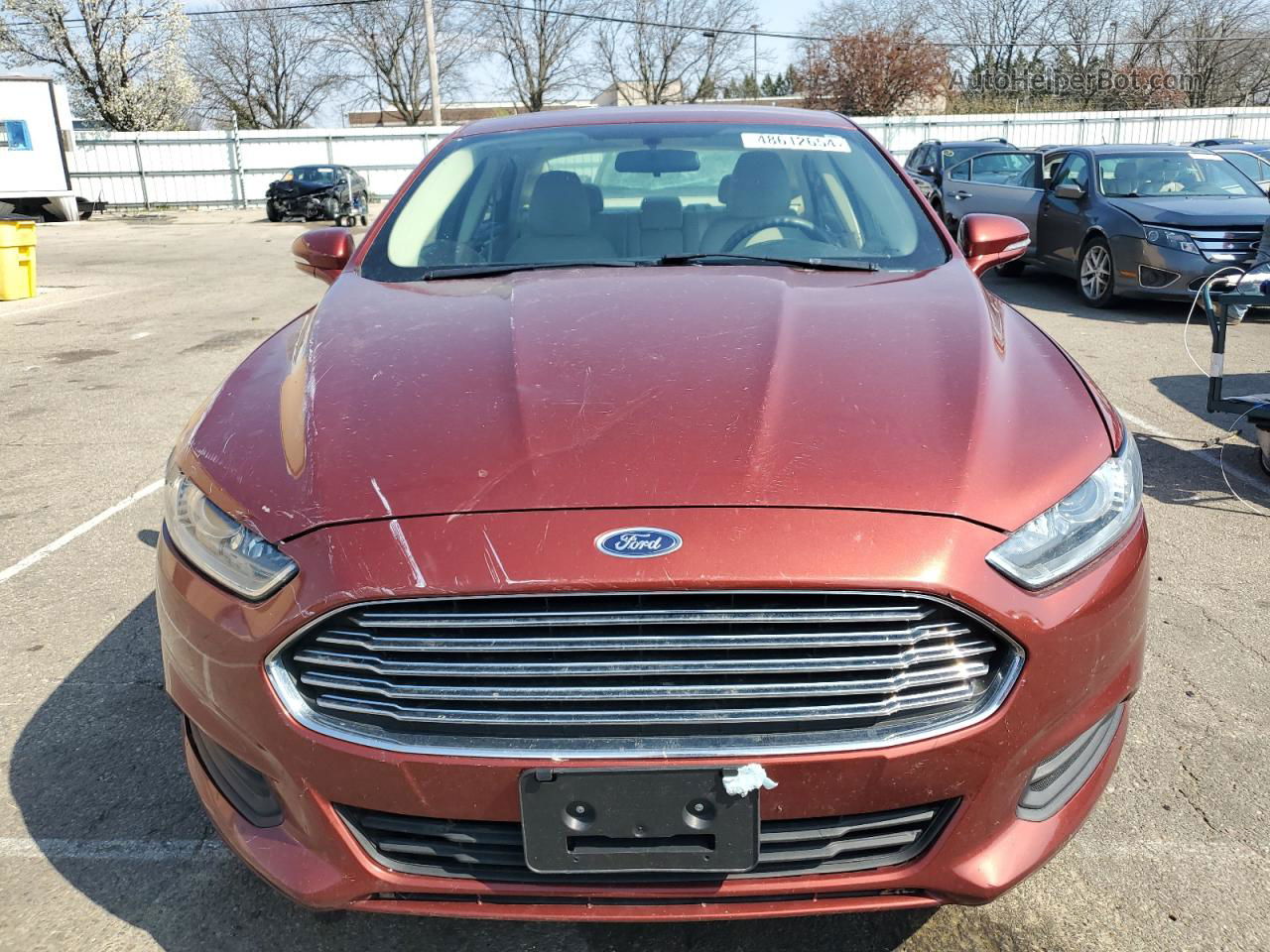 2014 Ford Fusion Se Red vin: 3FA6P0H71ER389820