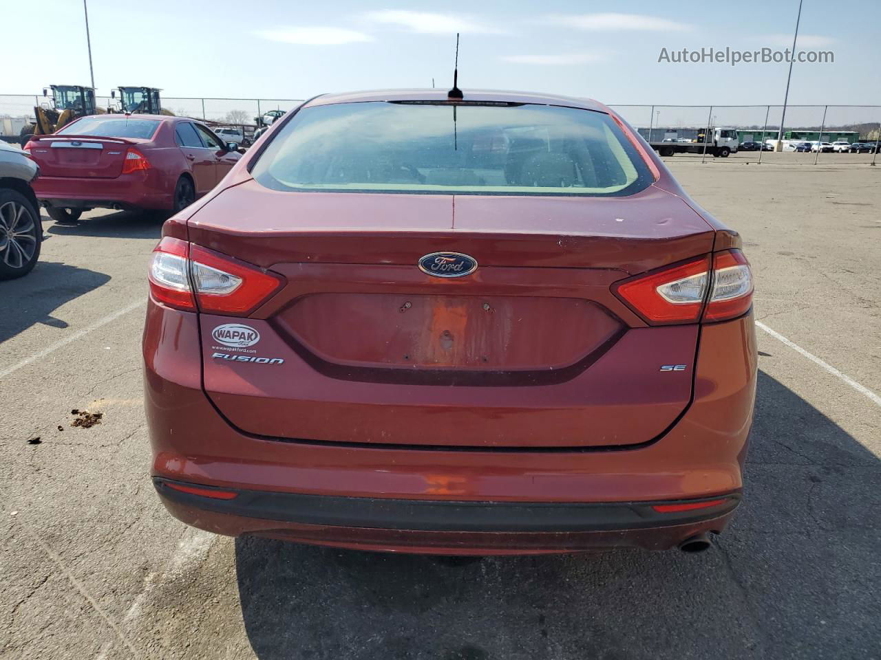 2014 Ford Fusion Se Red vin: 3FA6P0H71ER389820