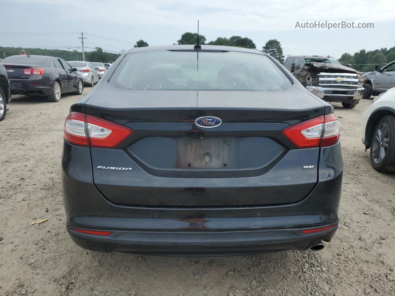 2015 Ford Fusion Se Черный vin: 3FA6P0H71FR145876